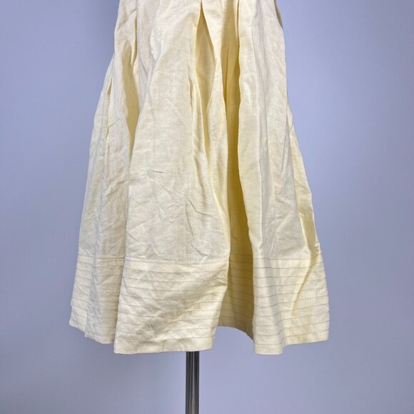 NWOT Farm Rio Lea One Shoulder Off-White Linen Blend Mini Dress Size L 3D Petal - Picture 6 of 14